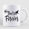 Halloween Witches Besties Riding Broom Personalized Mug