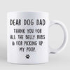 Thank You Dog Dad Doll Style & Walking Dog Personalized Mug