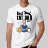 Cat Dad Old Man And Fluffy Cats Personalized Shirt