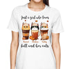 Just A Girl Who Loves Fall Season And Cats Pumpkin Spice Latte Personalized Shirt