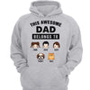Dad Belongs To Kids Dogs Cats Father‘s Day Gift Personalized Hoodie Sweatshirt