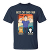 Best Cat Dad Strong Dad Personalized Shirt