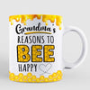 Gnome Grandma‘s Reason To Bee Happy Personalized AOP Mug