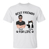 Best Friends For Life Real Man Fist Bump Gift For Cat Dad Personalized Shirt