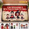 Tired Of Hiding The Bodies Halloween Family Personalized Doormat