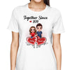 Together Since Standing Couple Heart Personalized Shirt