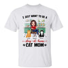 Stay At Home Cat Mom In Kitchen Gift Personalized Shirt