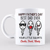 Good Morning Happy Father‘s Day From Little Squirt Funny Gift For Dad Personalized Mug