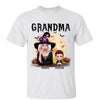 Grandma Mom Witch With GrandKids Halloween Personalized Shirt