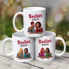 Retro Style Fashion Besties Personalized Mug