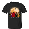 Family Sitting Under Moon Halloween Personalized Shirt