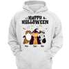 Happy Halloween Fluffy Cats Sitting Personalized Shirt