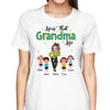 Livin‘ That Grandma Life Green Pattern Personalized Shirt