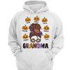 Grandma Messy Bun Halloween Personalized Shirt