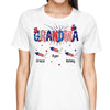 Grandma Fireworks 4th Of July Independence Day Personalized Shirt