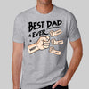 Best Dad Ever Dad And Kids Fist Bump Personalized Shirt, Father's Day Gift For Dad, Husband