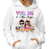 Cool Couple And Dog Gift For Dog Mom Dog Dad Personalized Shirt