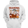 Fall Season Grandma And Kids Front Porch Personalized Shirt