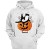 Fluffy Cats On Pumpkin Fall Season Halloween Personalized Sweatshirt