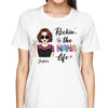 Rockin‘ Mom Grandma Life Pop Art Woman Personalized Shirt