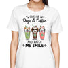 Give Me Dogs And Coffee Dog Mom Personalized Shirt