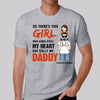 Little Boy Girl Stole My Heart Shoulder Ride Gift For Dad Grandpa Personalized Shirt