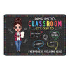 In Teacher Classroom It‘s Okay Everyone Is Welcome Here Personalized Doormat