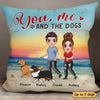 You, Me & The Walking Dog Personalized Pillow (Insert Included)