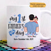 My First Father‘s Day New Dad Newborn Personalized Mug