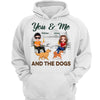 You Me & The Walking Dogs Doll Couple Sitting Camping Personalized Hoodie Sweatshirt