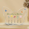 Grandma Garden Personalized Butterfly Acrylic Plaque, Gift For Grandma