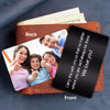 We Love You Custom Family Photo Personalized Wallet Keepsake Personalized Metal Wallet Card