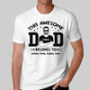 Black & White Man This Awesome Dad Belongs To Personalized Shirt