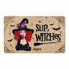 Sup Witches Halloween Witch Personalized Doormat