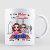Mother & Daughters Doll Women Sitting In House Personalized Mug