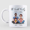 Couple Sitting With Kids Family Personalized Mug