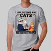 Tattoo Cat Dad Likes Cats And 3 People Personalized Shirt