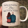 Father & Daughter Best Friends Forever Punch Hands Personalized Mug