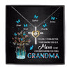 Our Kids Having You As Grandma Butterflies Personalized Cross Dancing Necklace