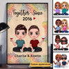 Doll LGBT Couple Together Since Personalized Vertical Poster