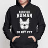 Service Human Dog Head Outline Personalized Shirt