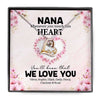 Nana When You Touch This Heart Grandma Personalized Love Dancing Necklace