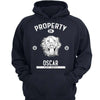 Property Of Dog Dog Head Outline Personalized Shirt