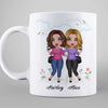 Floral Doll Besties Best Friends Sisters Friends Until Old And Senile Personalized Mug