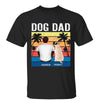 Dog Dad Back View Summer Retro Personalized Shirt