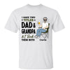 Rock Both Title Dad & Grandpa Personalized Shirt