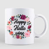 Happy Hallowine Besties Best Friends Halloween Personalized Mug