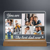 You Are The Best Dad Photo Collage Personalized Yellow Custom Shape Acrylic LED Night Light