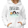 Home Is Where My Cats Are Cat Mom Personalized Hoodie Sweatshirt