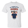 Favorite People Call Me Grandpa Kids on Shoulder Personalized Shirt